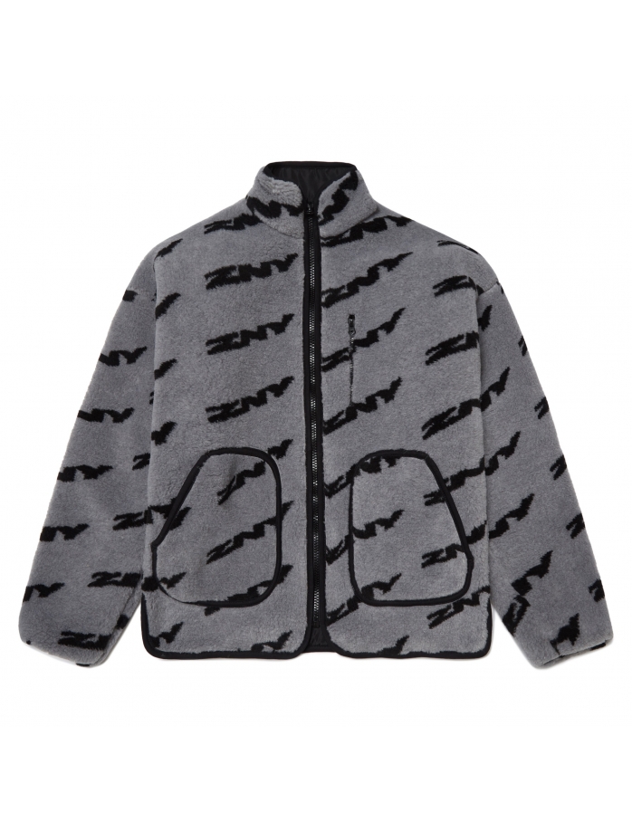 ZNY MONOGRAM Faux Fur Jacket