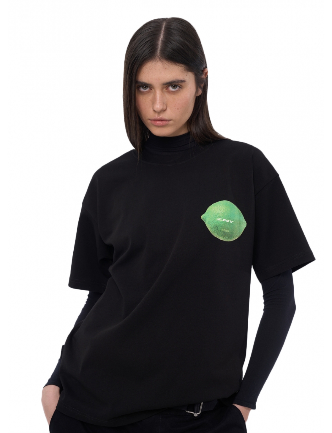 ZNY LIME LOGO TEE