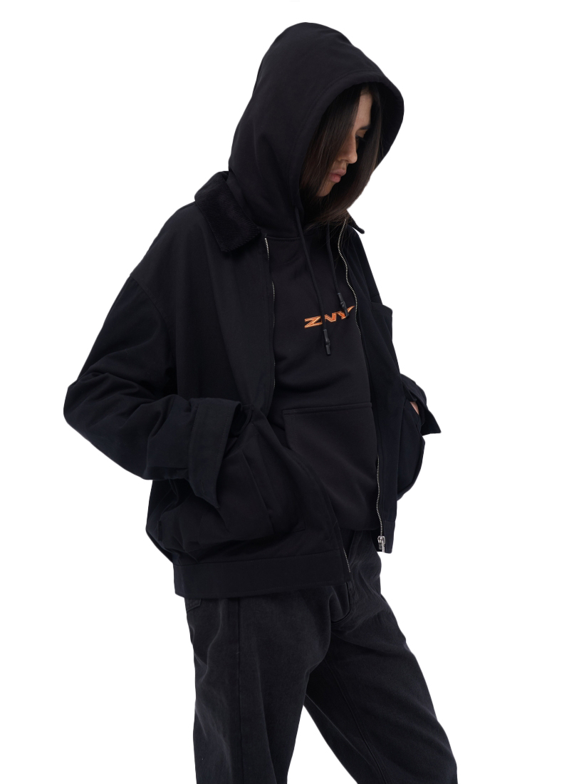 ZNY ORANGE LOGO HOODIE