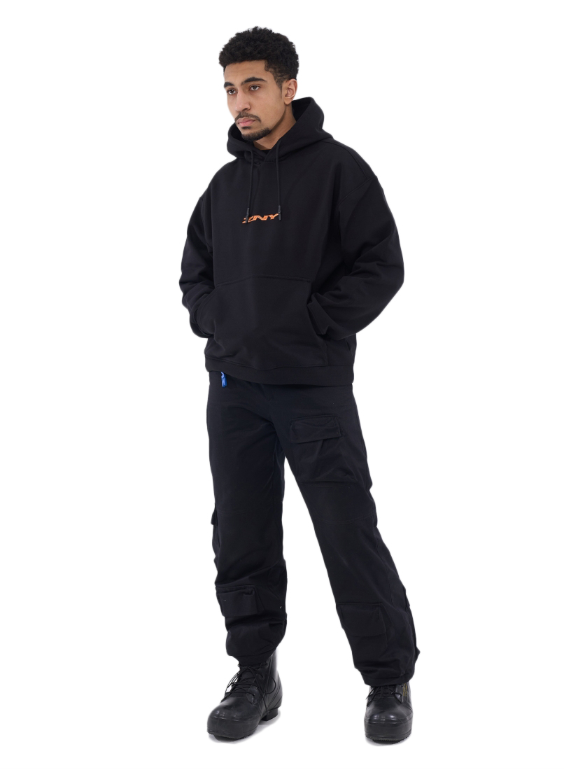 ZNY ORANGE LOGO HOODIE