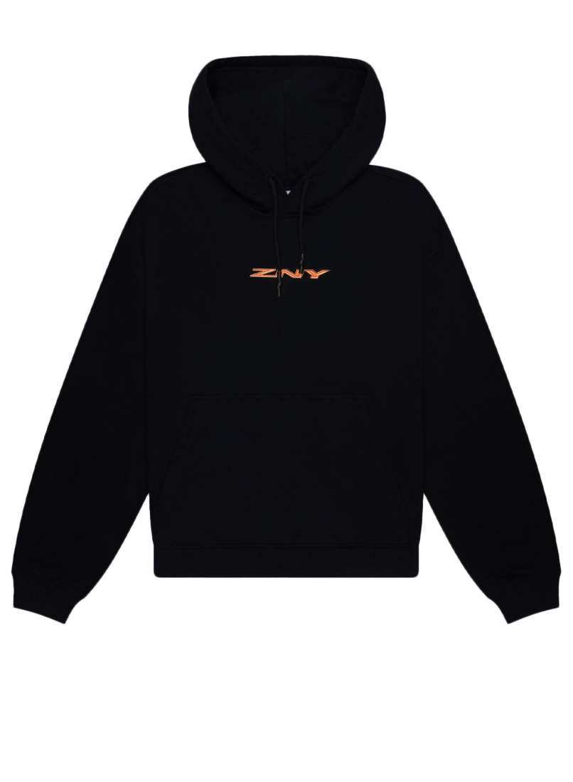 ZNY ORANGE LOGO HOODIE
