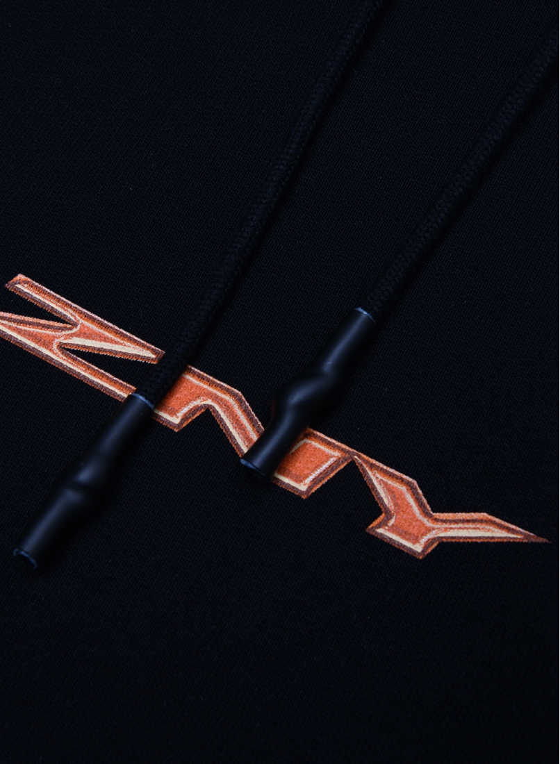 ZNY ORANGE LOGO HOODIE