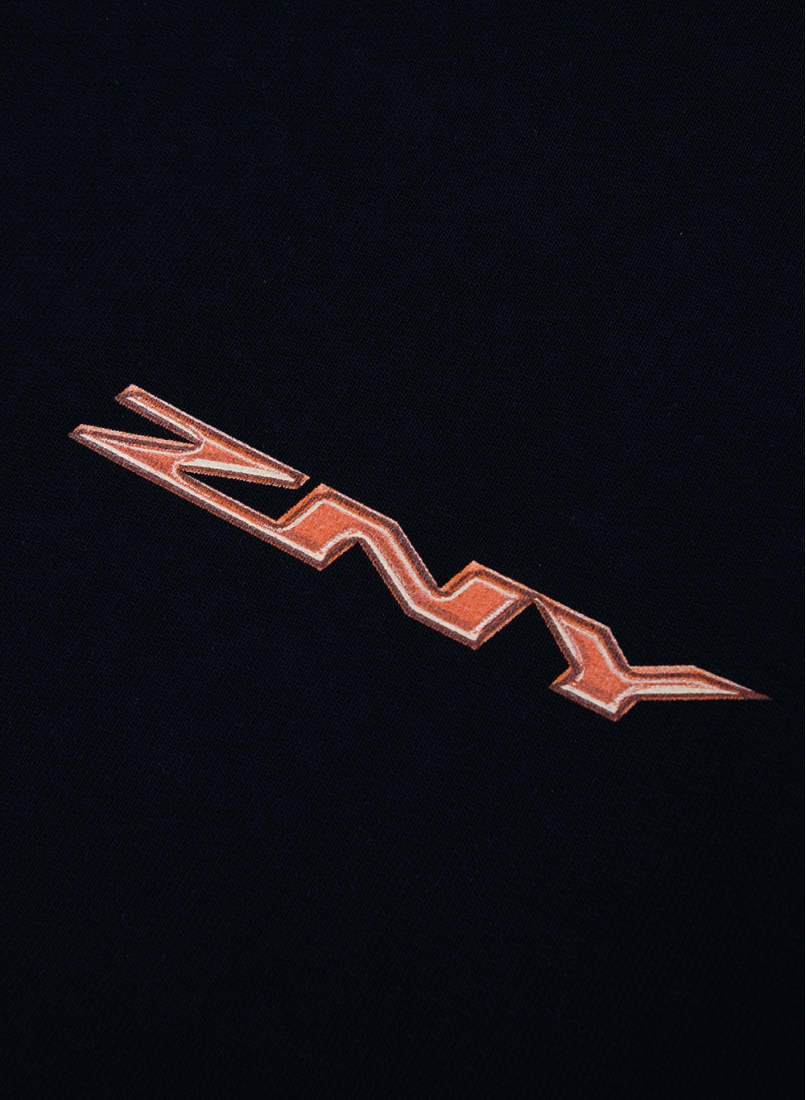 ZNY ORANGE LOGO HOODIE