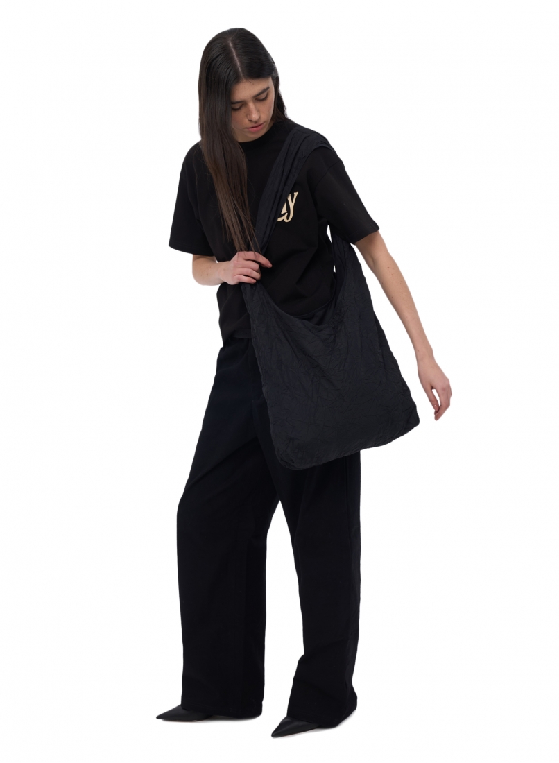 ZNY TAFFETA SHOPER BAG