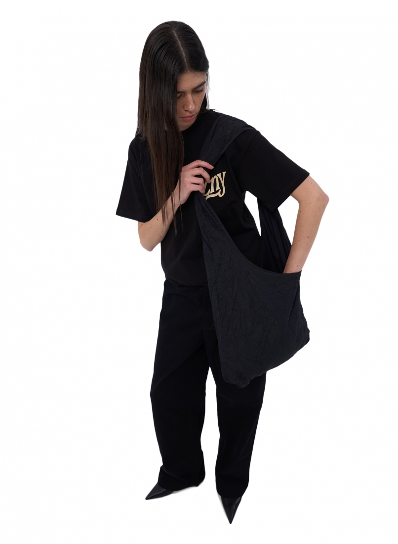 ZNY TAFFETA SHOPER BAG