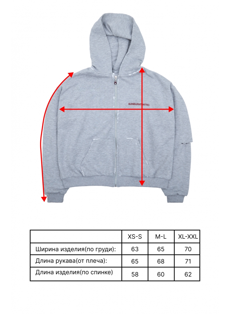 Свитшот ZNY LOGO GREY