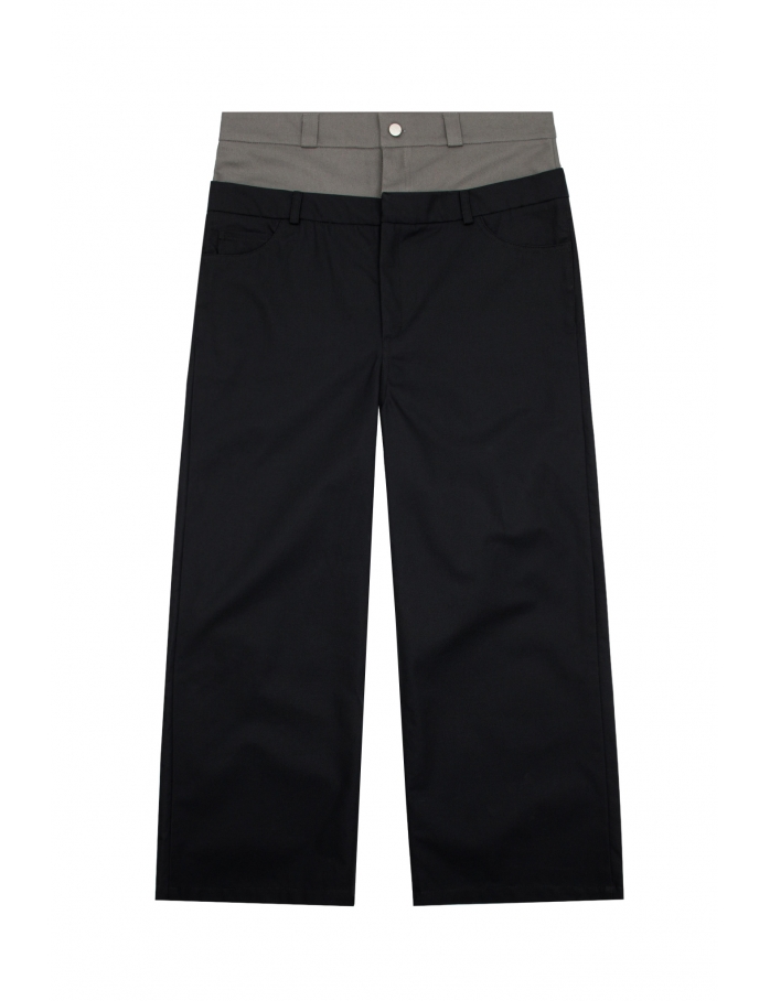 Брюки ZNY DOUBLE WAIST BLACK