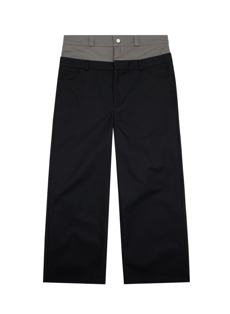 Брюки ZNY DOUBLE WAIST BLACK