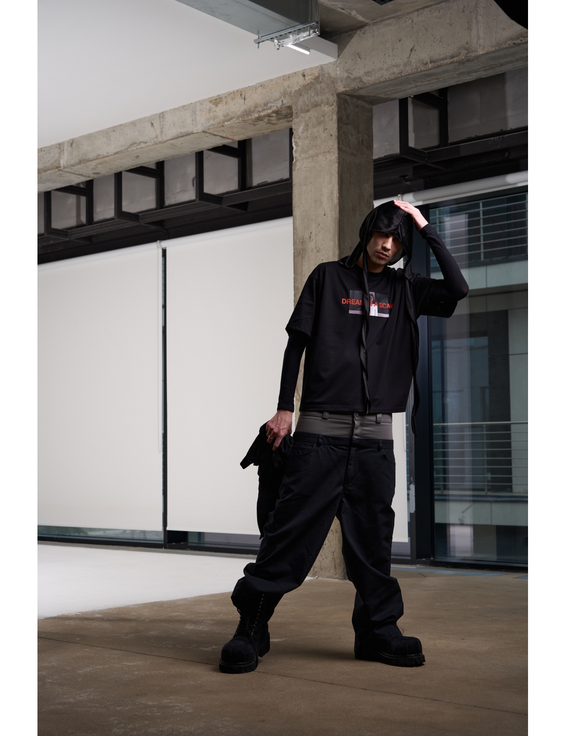 Брюки ZNY DOUBLE WAIST BLACK