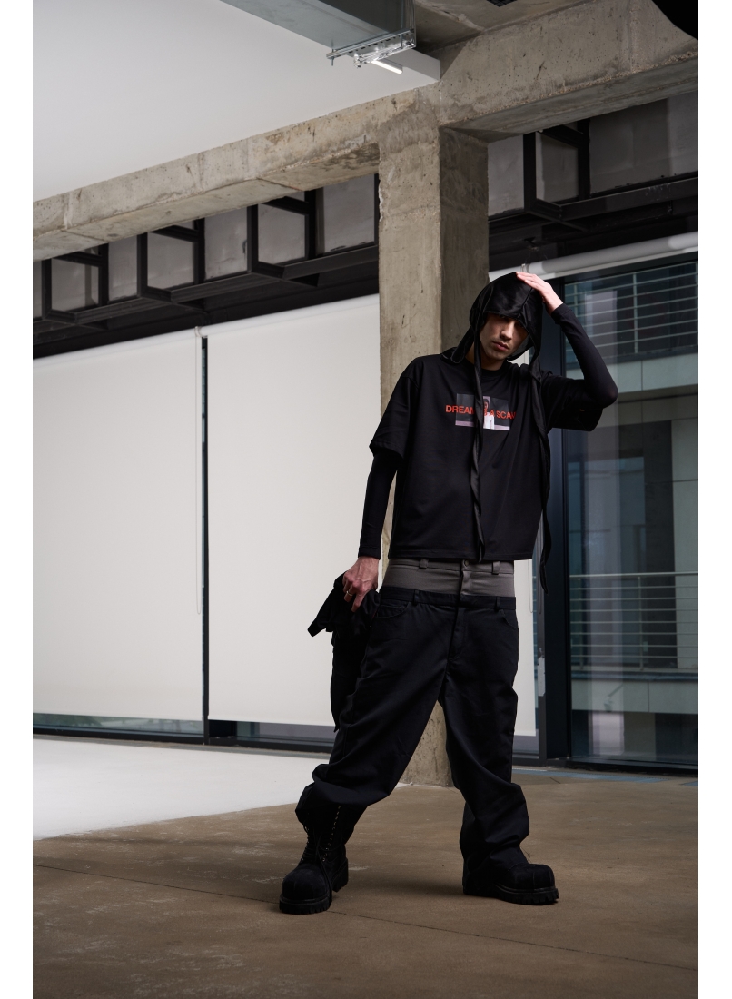 Брюки ZNY DOUBLE WAIST BLACK