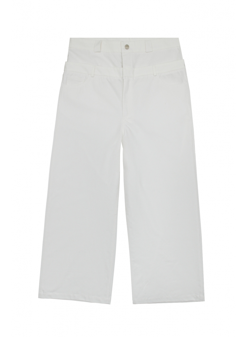 Брюки ZNY DOUBLE WAIST WHITE