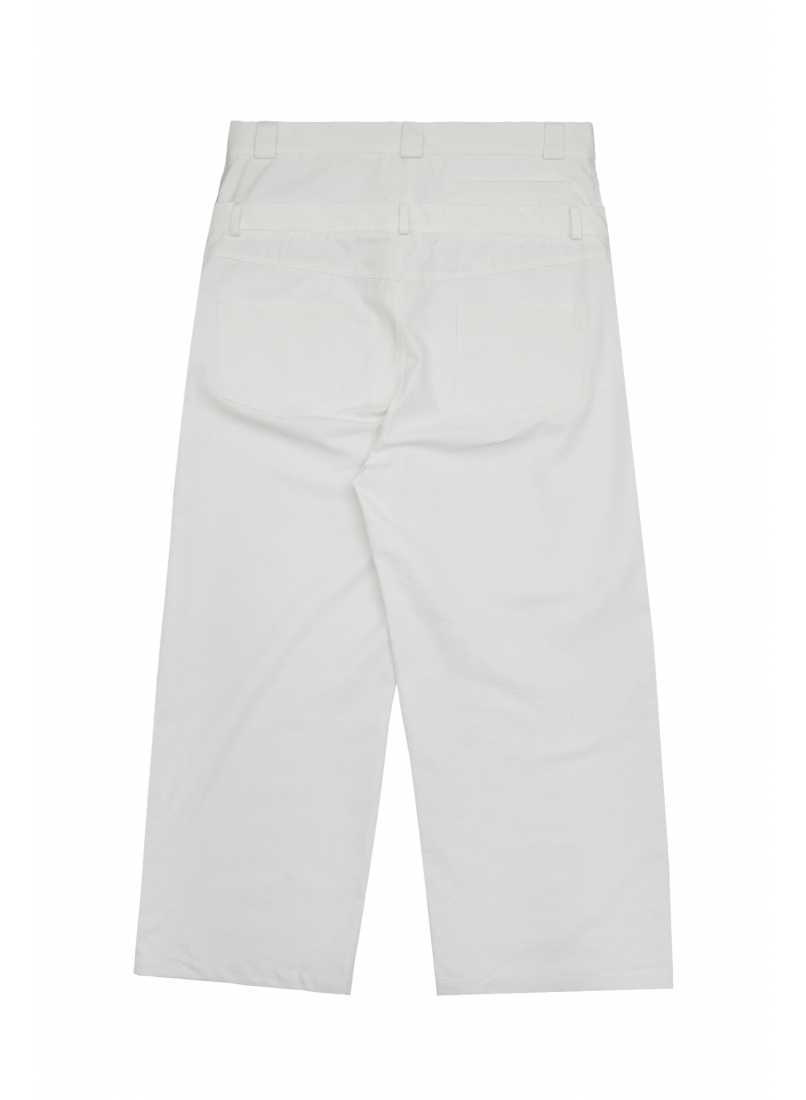 Брюки ZNY DOUBLE WAIST WHITE
