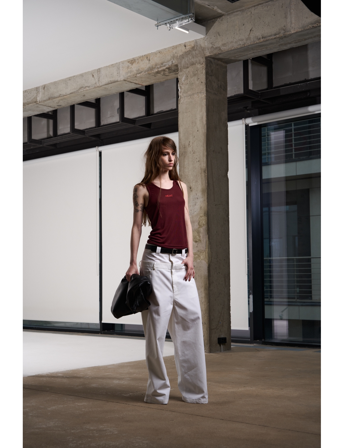 Брюки ZNY DOUBLE WAIST WHITE