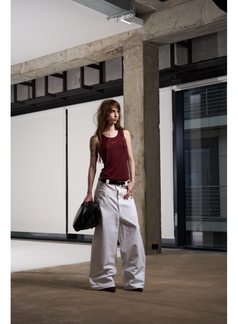 Брюки ZNY DOUBLE WAIST WHITE