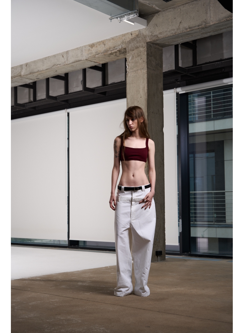 Брюки ZNY DOUBLE WAIST WHITE